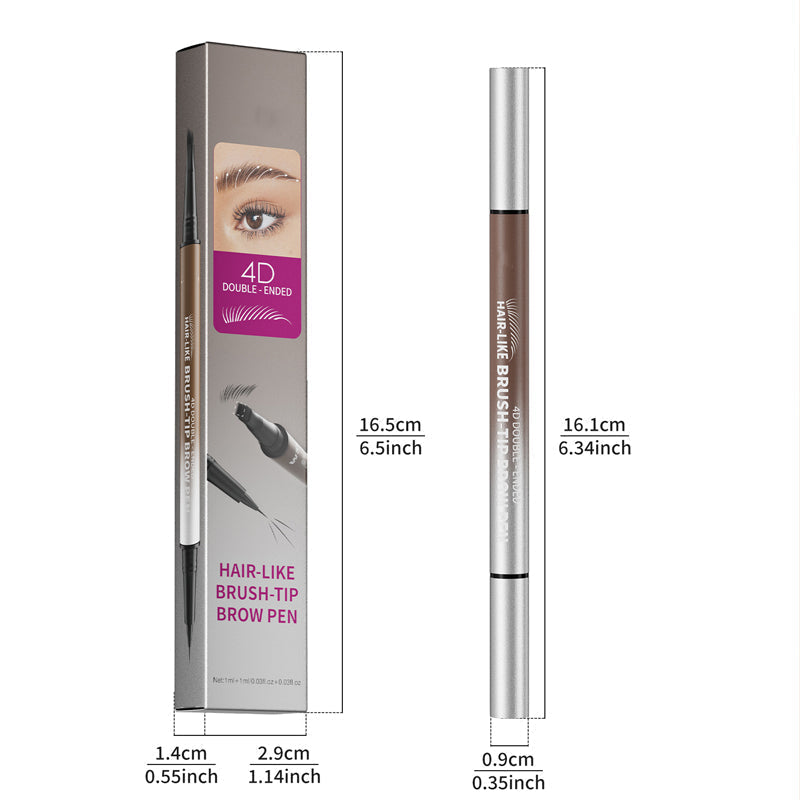 🏆Flash Sale⚡Meer dan 50.000 verkocht!💥💕2-in-1 waterbestendige vloeibare wenkbrauwpen