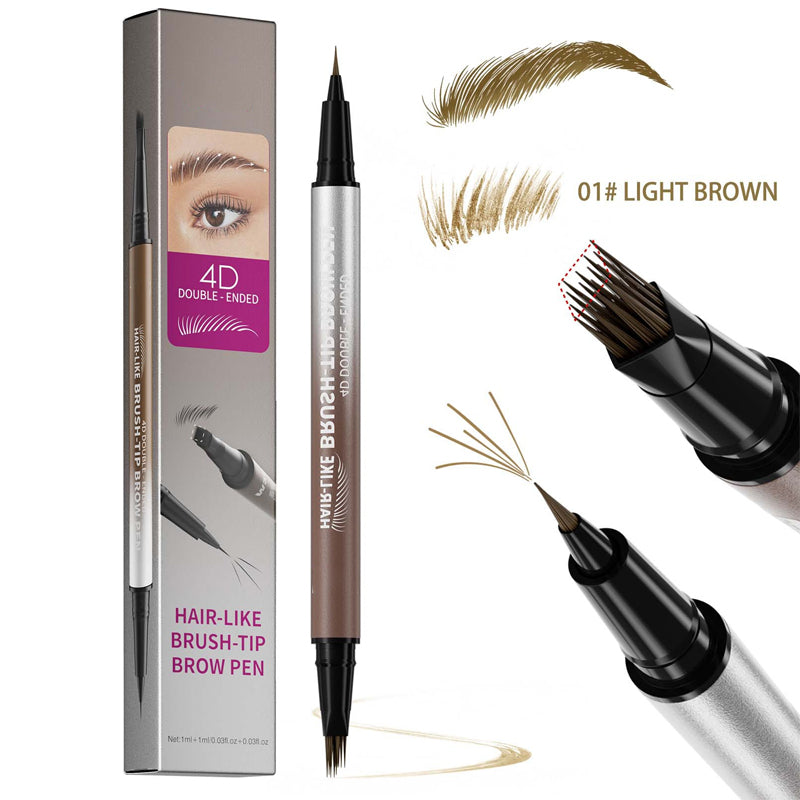 🏆Flash Sale⚡Meer dan 50.000 verkocht!💥💕2-in-1 waterbestendige vloeibare wenkbrauwpen