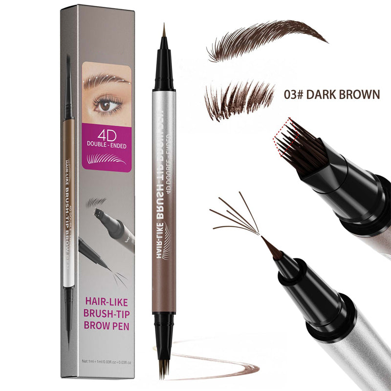 🏆Flash Sale⚡Meer dan 50.000 verkocht!💥💕2-in-1 waterbestendige vloeibare wenkbrauwpen