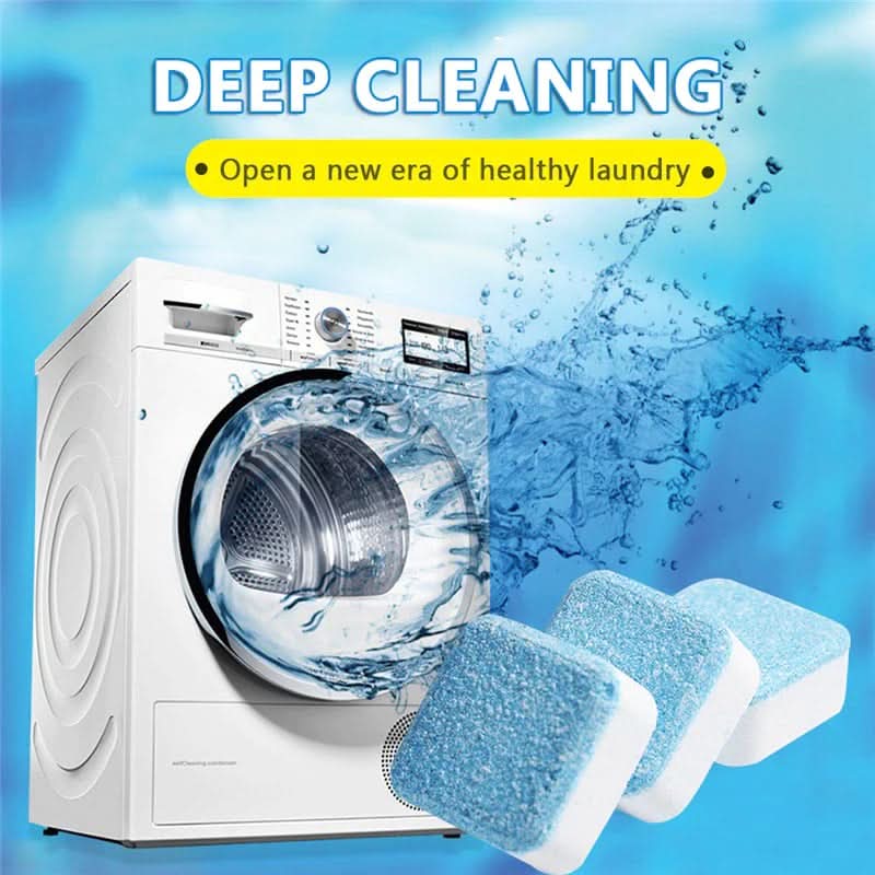 🎉Nieuwjaars Cadeau 50% KORTING!🧼Wasmachine Diep Reinigingstabletten: 99% Bacteriën Doden + Diep Reiniging – Eenvoudig Schoon Zonder Schade!