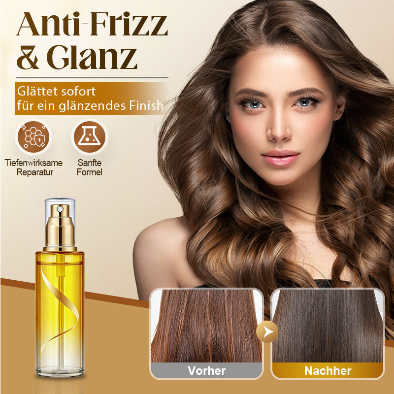 💁‍♀️Olie- en serumspray voor krullend haar💆‍♀️Lichte 3-in-1 behandeling: glans, bescherming tegen pluis en blijvende kruldefinitie – zonder zware resten!