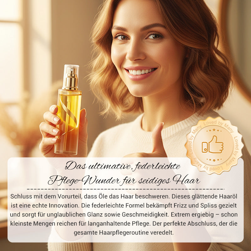 💁‍♀️Olie- en serumspray voor krullend haar💆‍♀️Lichte 3-in-1 behandeling: glans, bescherming tegen pluis en blijvende kruldefinitie – zonder zware resten!