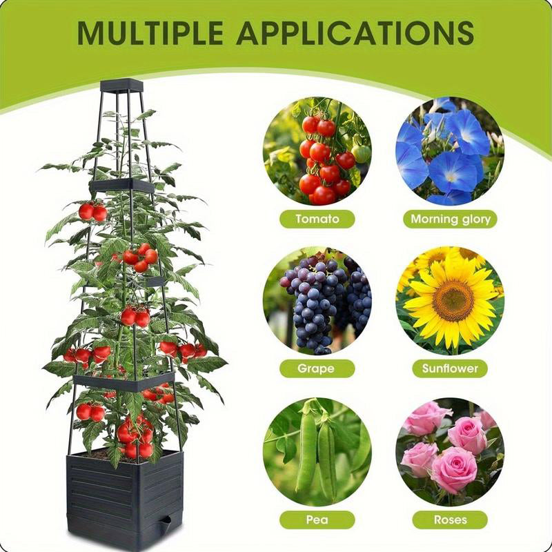 🌿NU 50% KORTING☀️Verhoogde plantenbakken met klimrek voor in de tuin💧