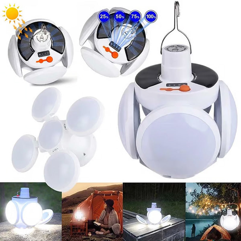 ⚡50 % DE RÉDUCTION🔋Lampe solaire multifonctionnelle et pliable en forme de ballon de football