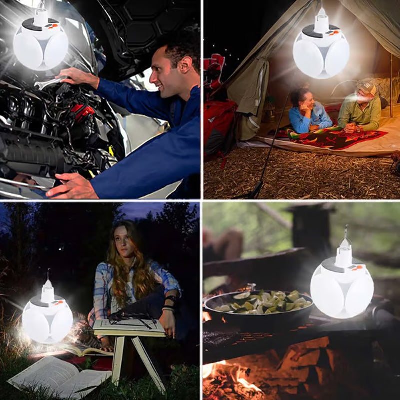 ⚡50 % DE RÉDUCTION🔋Lampe solaire multifonctionnelle et pliable en forme de ballon de football