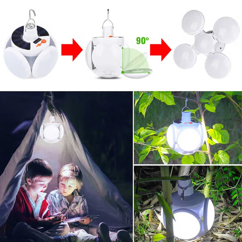⚡50 % DE RÉDUCTION🔋Lampe solaire multifonctionnelle et pliable en forme de ballon de football