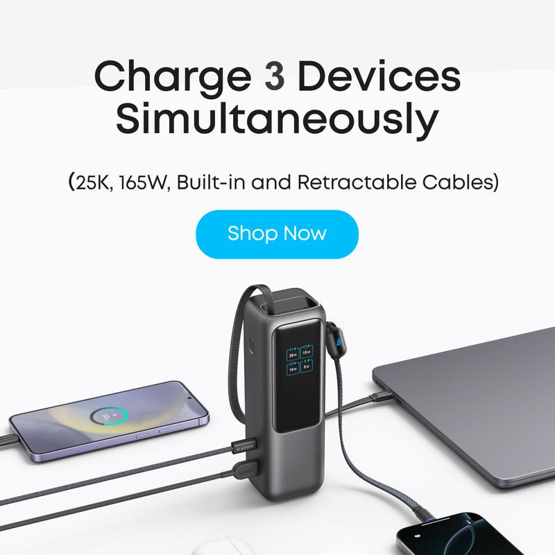 📢📢43% OFF !!!⏰🔥Portable Charger with Built-in Cable⚡