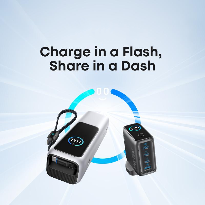 📢📢43% OFF !!!⏰🔥Portable Charger with Built-in Cable⚡