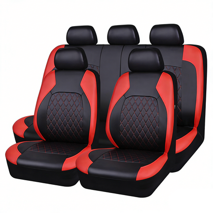 🚗 Set van 9 universele lederen autostoelhoezen