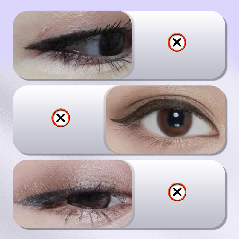 Waterdichte siliconen eyeliner sjablonen met gevleugelde tip