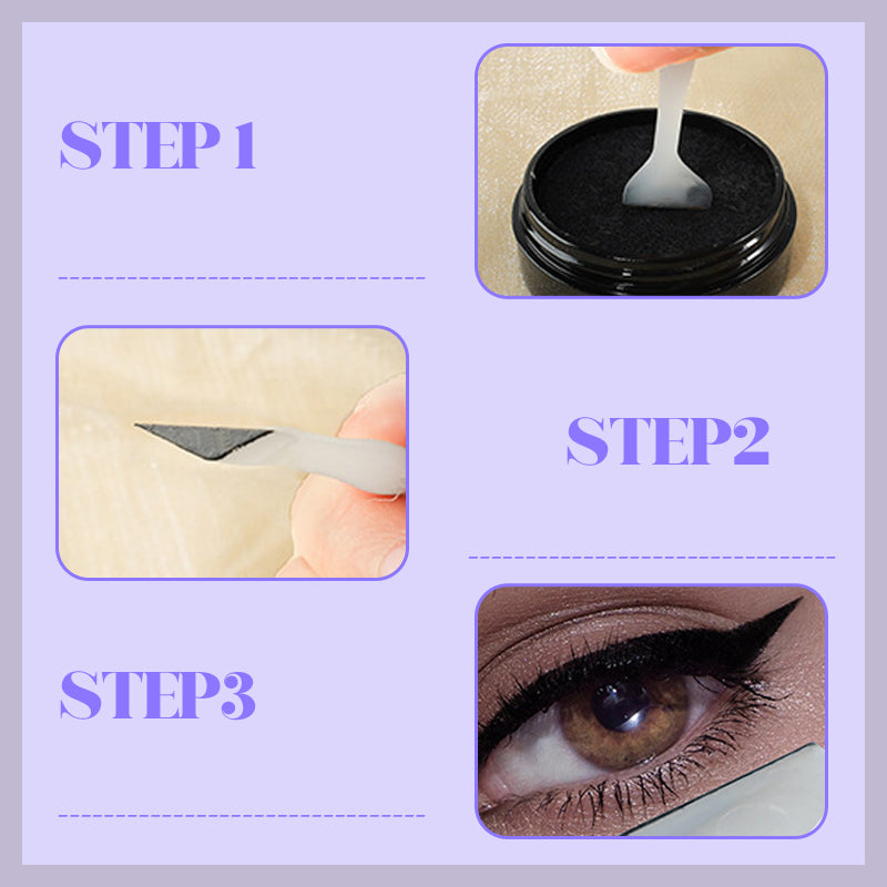 Waterdichte siliconen eyeliner sjablonen met gevleugelde tip