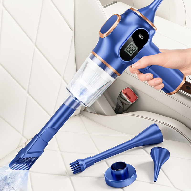 Draadloze handstofzuiger met zuig- & blaasfunctie – Compact, krachtig en ideaal voor thuis en in de auto