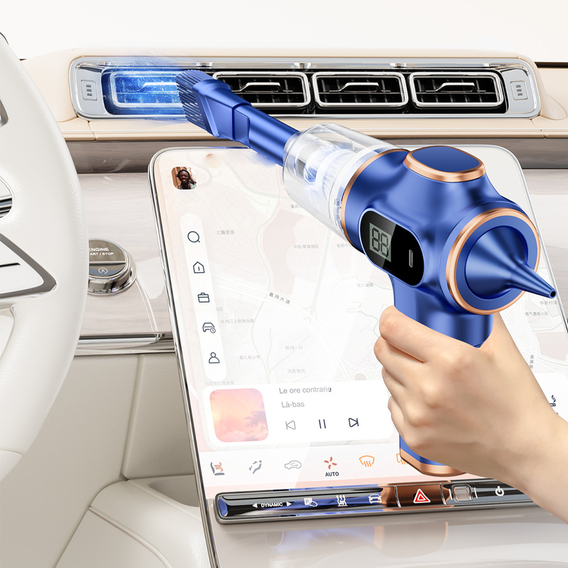 Draadloze handstofzuiger met zuig- & blaasfunctie – Compact, krachtig en ideaal voor thuis en in de auto