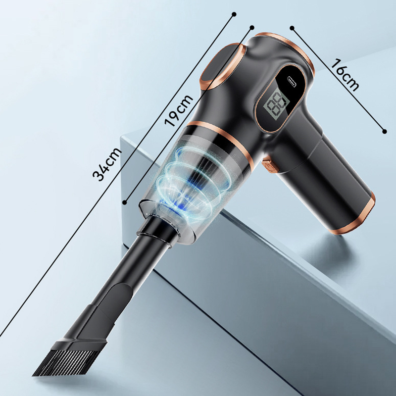 Draadloze handstofzuiger met zuig- & blaasfunctie – Compact, krachtig en ideaal voor thuis en in de auto