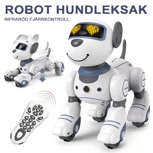 🔥Op afstand bestuurbare robothond, interactieve slimme robothond die reageert op stem en aanraking, ideaal cadeau voor kinderen 🐶