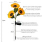 🌻 Waterdichte zonnebloemlampjes op zonne-energie – Realistische bloemblaadjes, IP65 weerbestendig & 8-12 uur automatisch gloeiend ☀️