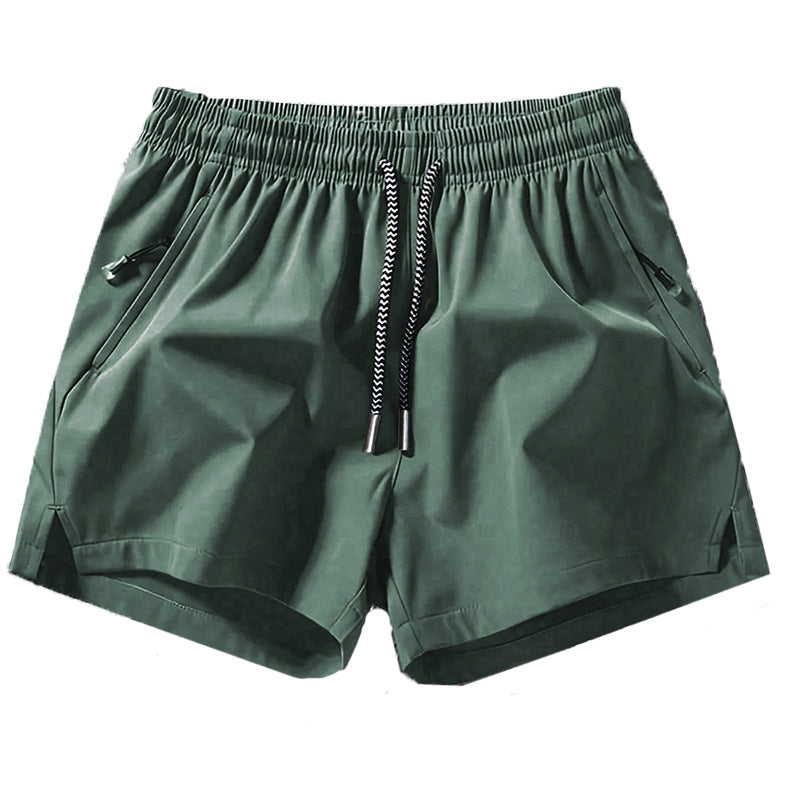 Sneldrogende sportshort voor heren met zakken met ritssluiting