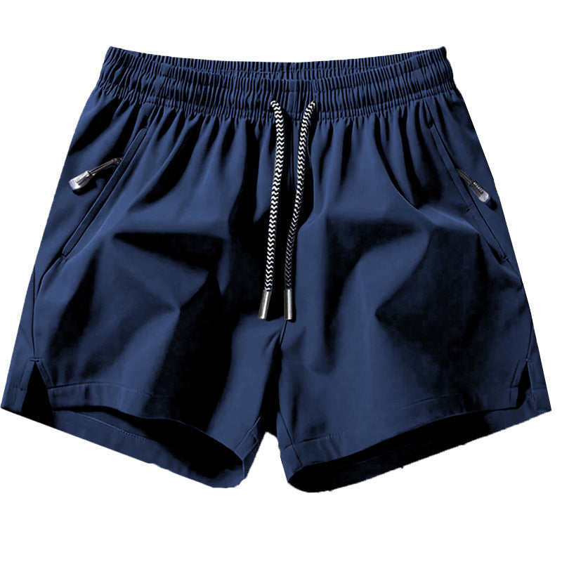 Sneldrogende sportshort voor heren met zakken met ritssluiting