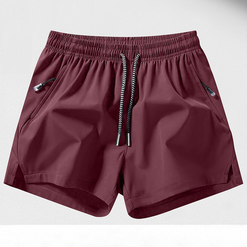 Sneldrogende sportshort voor heren met zakken met ritssluiting