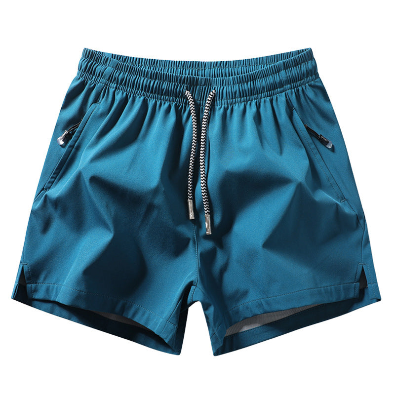 Sneldrogende sportshort voor heren met zakken met ritssluiting