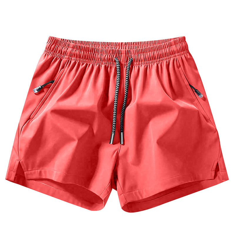 Sneldrogende sportshort voor heren met zakken met ritssluiting
