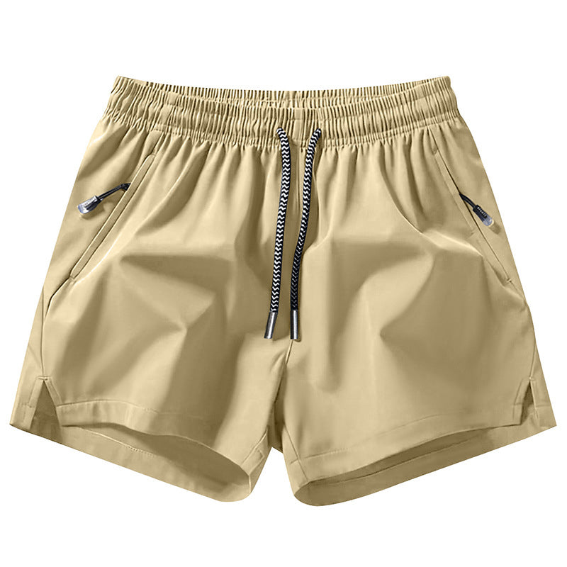 Sneldrogende sportshort voor heren met zakken met ritssluiting