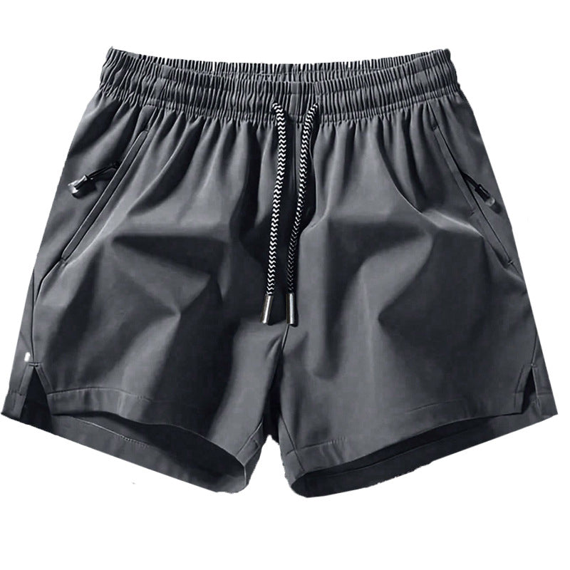 Sneldrogende sportshort voor heren met zakken met ritssluiting