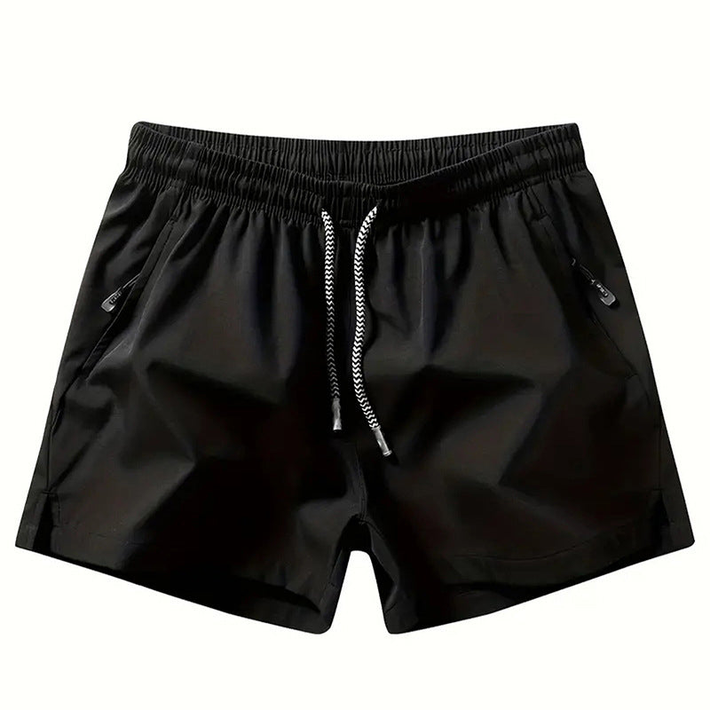 Sneldrogende sportshort voor heren met zakken met ritssluiting