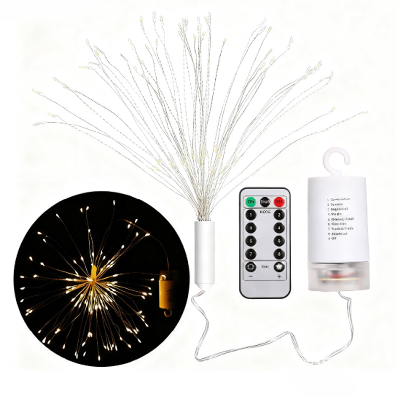 Zonne-energie vuurwerk lichtslinger voor tuin en feesten