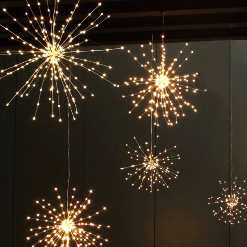 Zonne-energie vuurwerk lichtslinger voor tuin en feesten