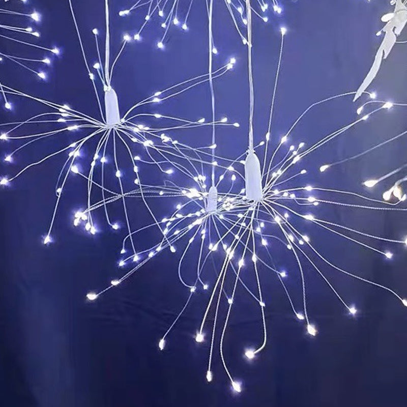 Zonne-energie vuurwerk lichtslinger voor tuin en feesten