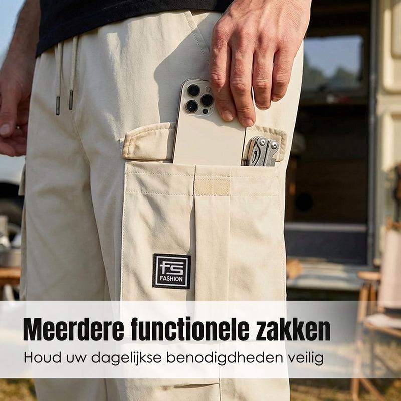 👖  Stretchbroek voor heren met zakken 🛠️ perfect voor werk, reizen of actieve dagen 🏃‍♂️