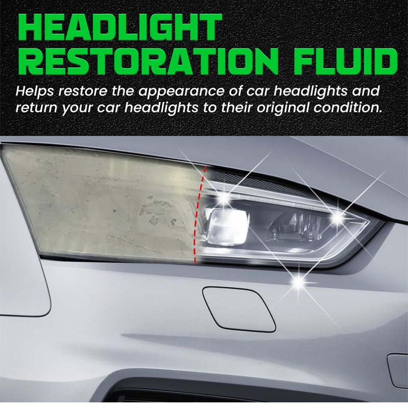🚗 Koplamp Herstelvloeistof – Herstelt Geoxideerde & Vergeelde Autokoplampen ✨