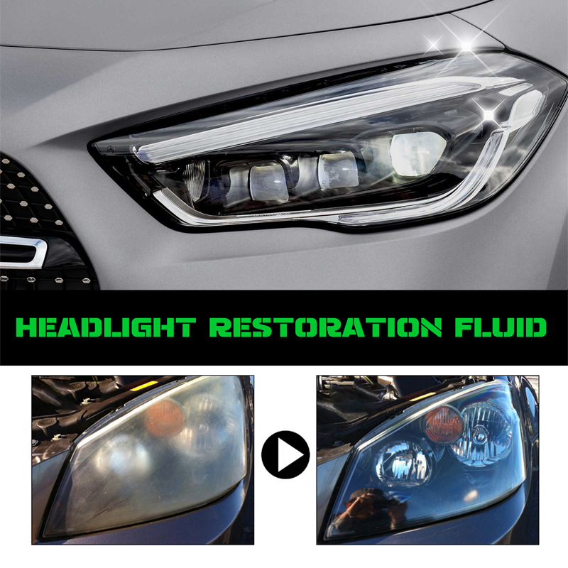 🚗 Koplamp Herstelvloeistof – Herstelt Geoxideerde & Vergeelde Autokoplampen ✨