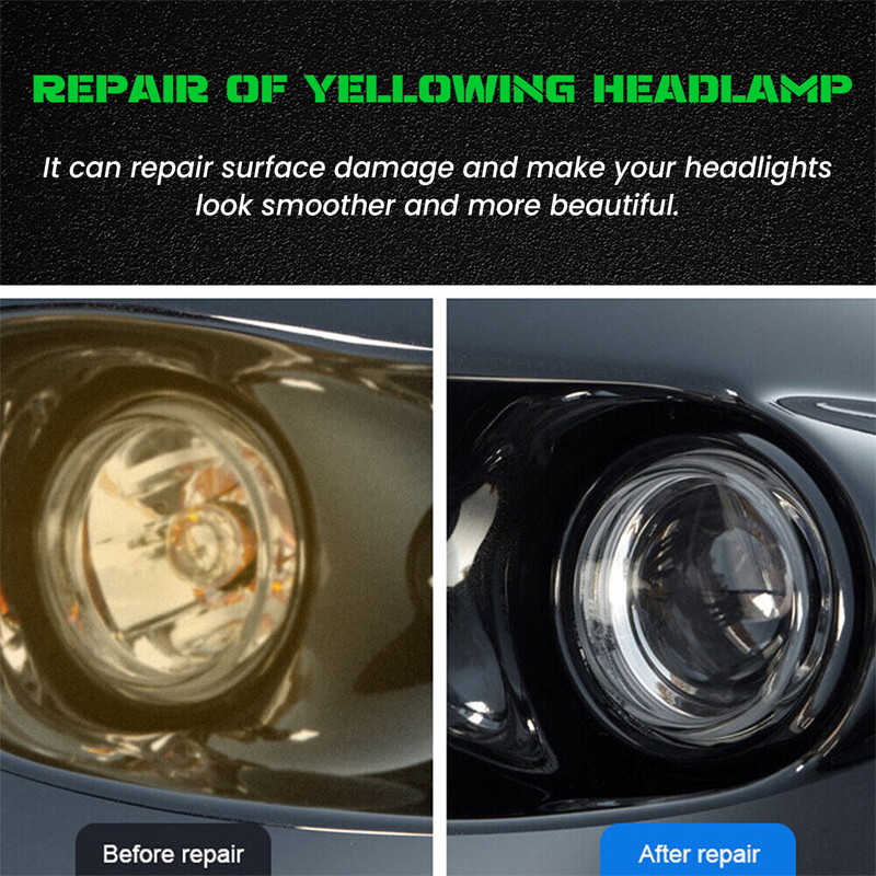 🚗 Koplamp Herstelvloeistof – Herstelt Geoxideerde & Vergeelde Autokoplampen ✨