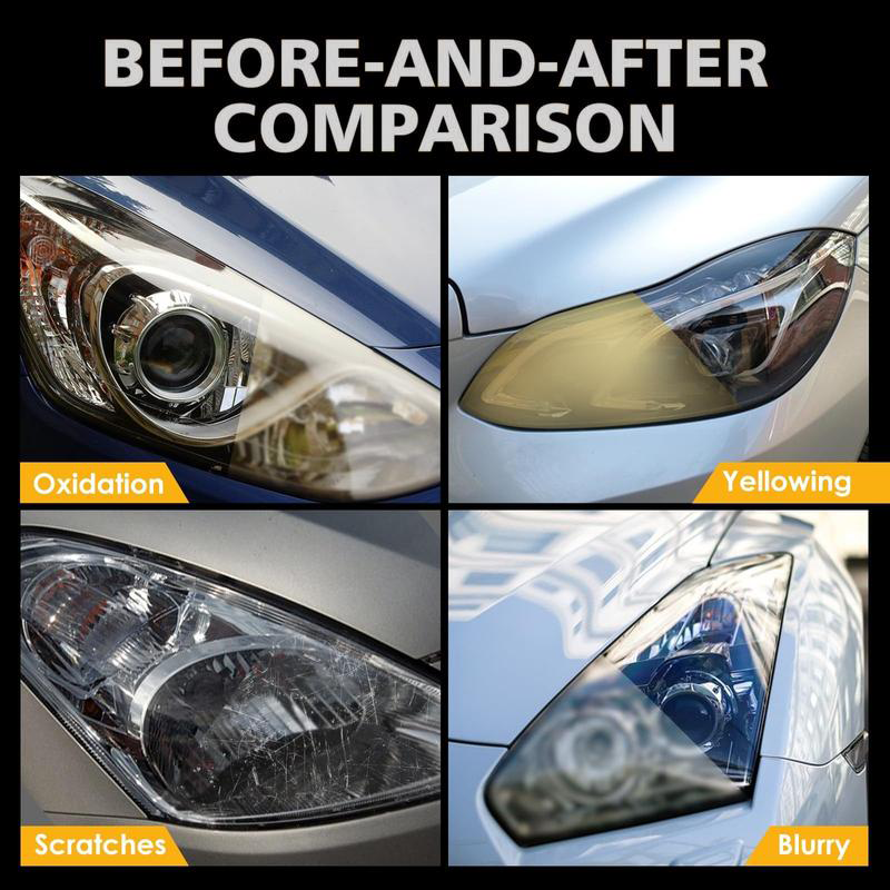 🚗 Koplamp Herstelvloeistof – Herstelt Geoxideerde & Vergeelde Autokoplampen ✨