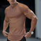 💎 50% KORTING NU! ⚡ Heren Casual Effen Sportief T-Shirt – Slim Fit, Ingekeepte V-Hals & Premium Stretch Stof 👕🔥