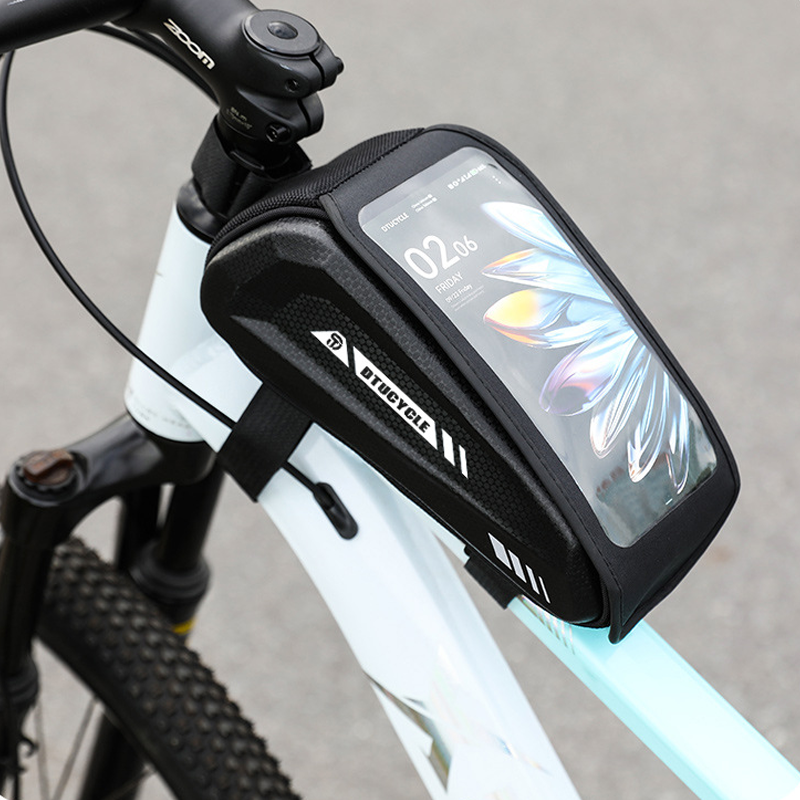 💧 UITVERKOOP! 50% KORTING 🚴 Waterdichte fietstas – groot formaat, smartphone-vakje met touchscreen, slank design voor de bovenbuis & dubbele ritsen 📱🔥