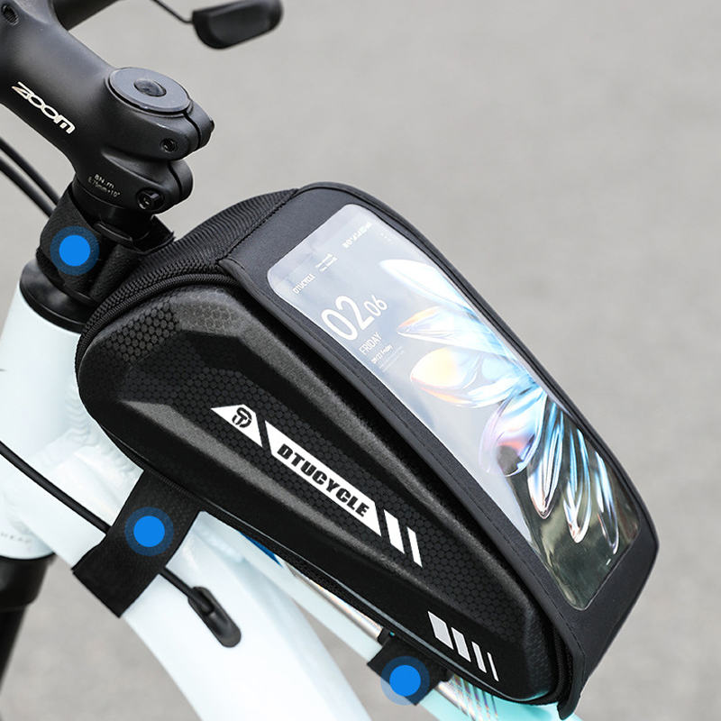 💧 UITVERKOOP! 50% KORTING 🚴 Waterdichte fietstas – groot formaat, smartphone-vakje met touchscreen, slank design voor de bovenbuis & dubbele ritsen 📱🔥