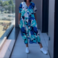 👗 Elegante, casual damesjurk met V-hals en print 💜