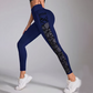 Yoga legging voor dames met mesh, hoge taille en zakken