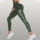 Yoga legging voor dames met mesh, hoge taille en zakken