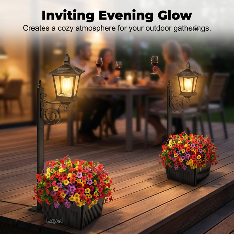 Buiten Solar Tuinlamp met Plantenbakvoet
