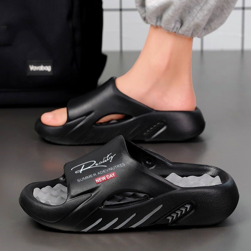 ☁️🦶 Pantoffels van traagschuim | Voetboogondersteuning, antislip, geschikt voor nat en droog gebruik, gemakkelijk aan en uit te trekken, stijlvol en veelzijdig