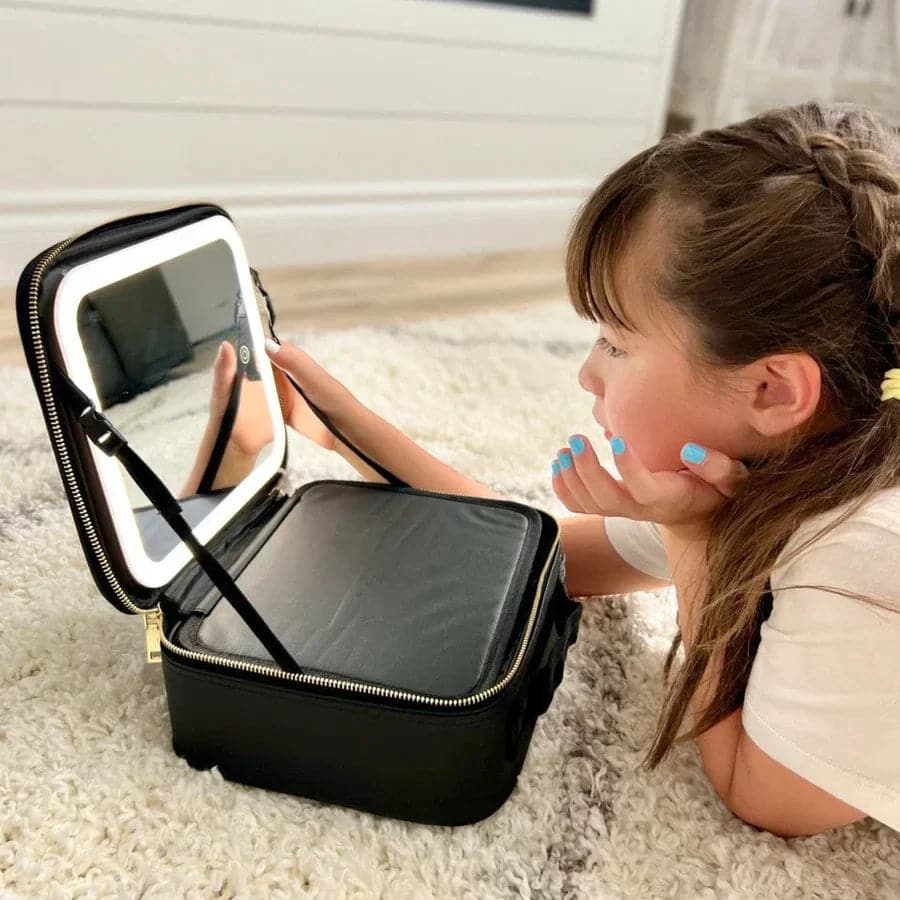 💖Reis make-up organisator tas met licht op LED spiegel (gratis verzending)