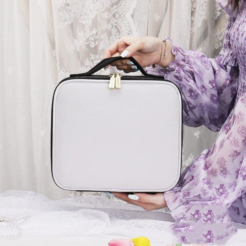 💖Reis make-up organisator tas met licht op LED spiegel (gratis verzending)