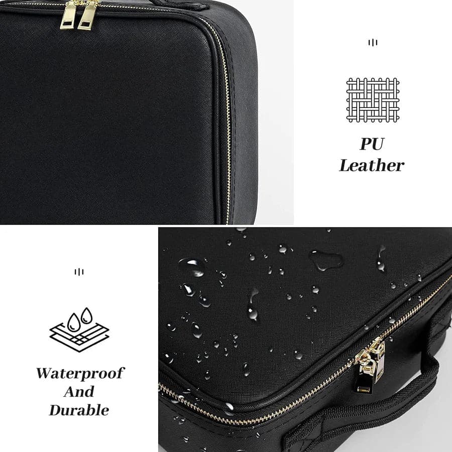 💖Reis make-up organisator tas met licht op LED spiegel (gratis verzending)