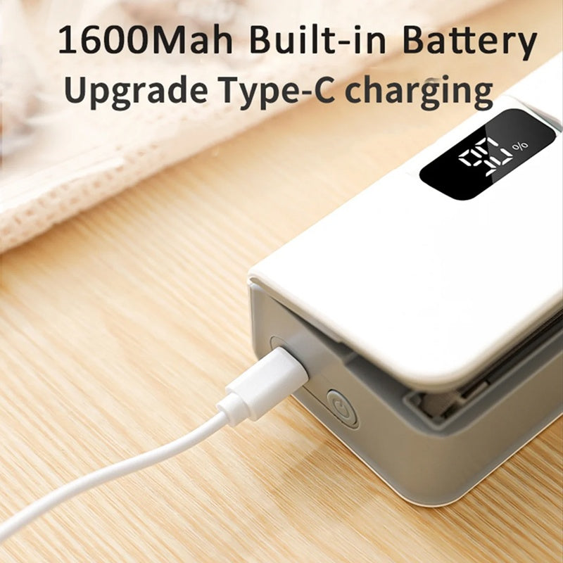 🌞Fris De Lente In Met 50% Korting!🔥2-in-1 Oplaadbare Bag Sealer met Display | Zakken Sealer & Snijder | Magnetisch voor op de Koelkast (USB-C)