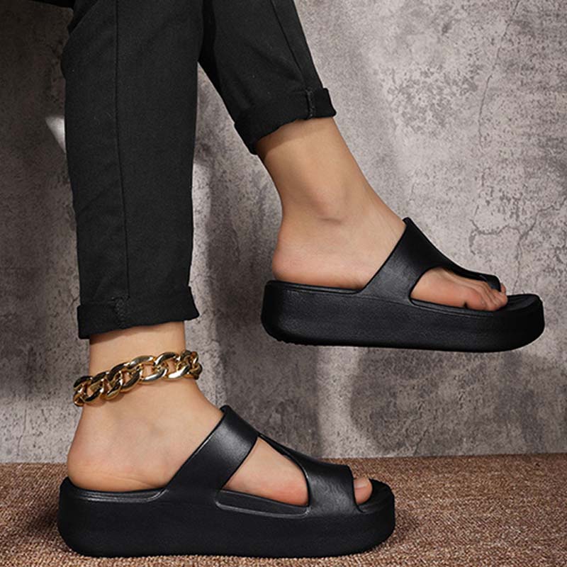 Dames Plateau Sandalen met Teenlus