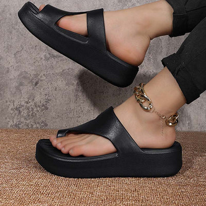 Dames Plateau Sandalen met Teenlus